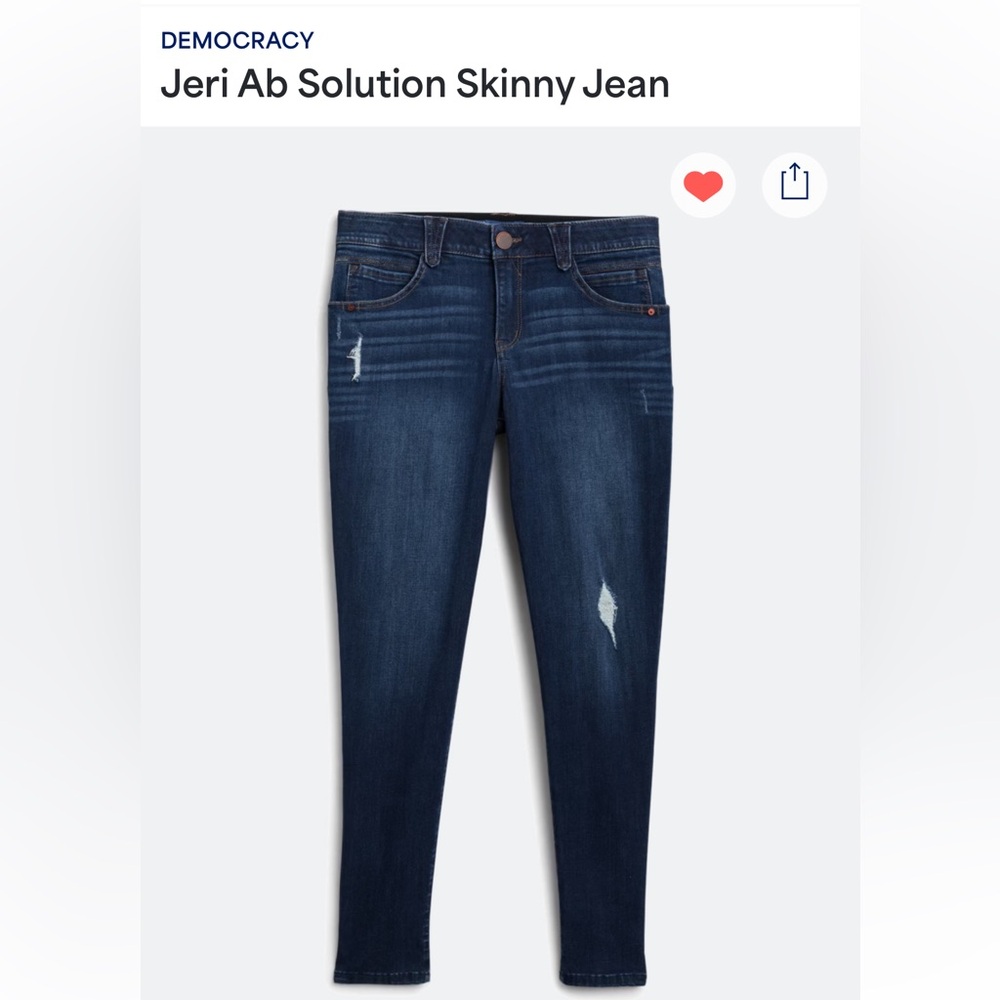 Democracy Jeri Ab Solution Skinny Jeans NWT